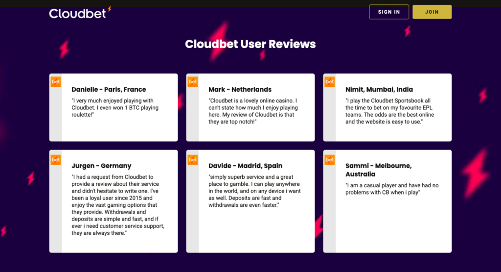 CloudBet Review 2022 - Reputation