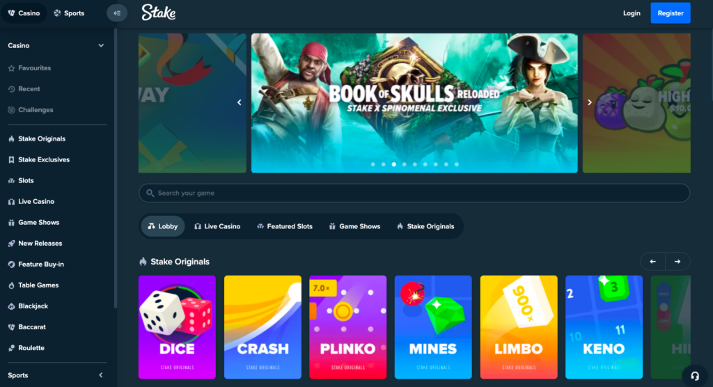 Stake Casino Review 2022 - Casino Features  