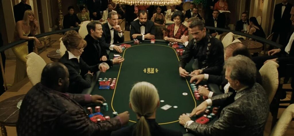 "Casino Royale", 2006. Poker scene