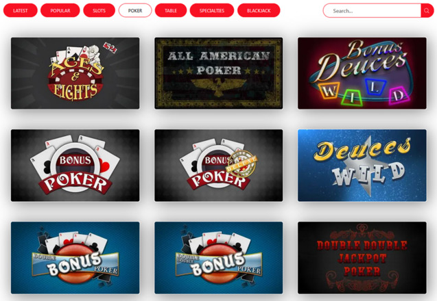 Red Dog poker page