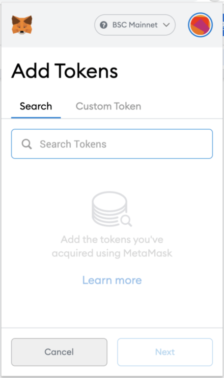 adding a token to metamask