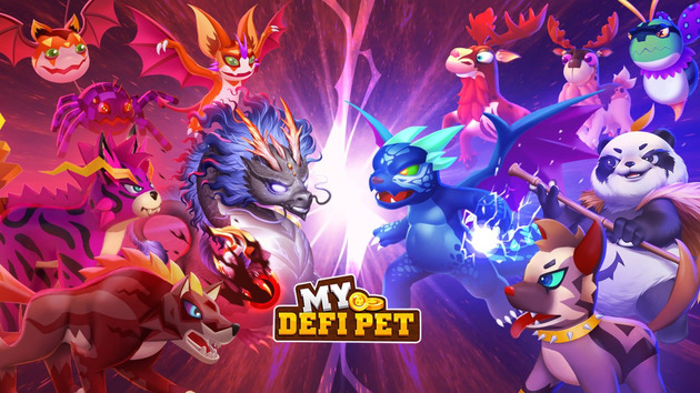 MyDefiPet banner featuring many pets 