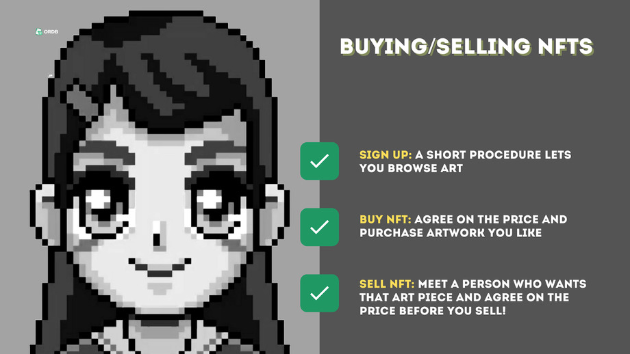 a short instruction on buying and selling NFTs