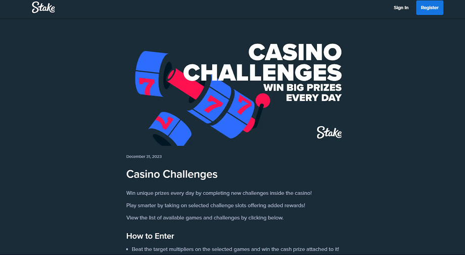 Stake Bonus Casino Challenges
