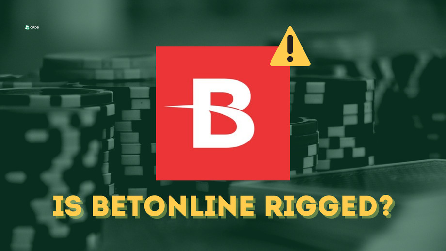 BetOnline logo and chips on the background
