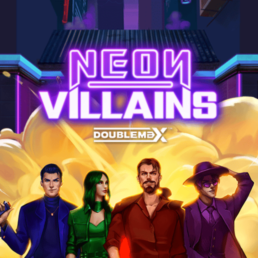 Neon Villains title 