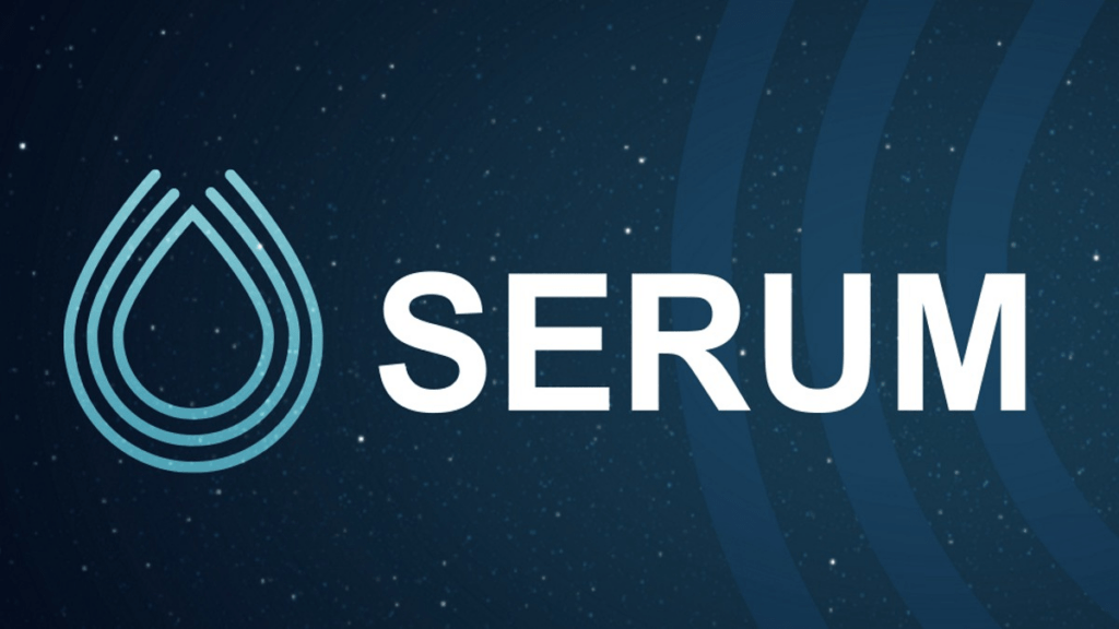 Serum logo looks like minimalistic water drops
