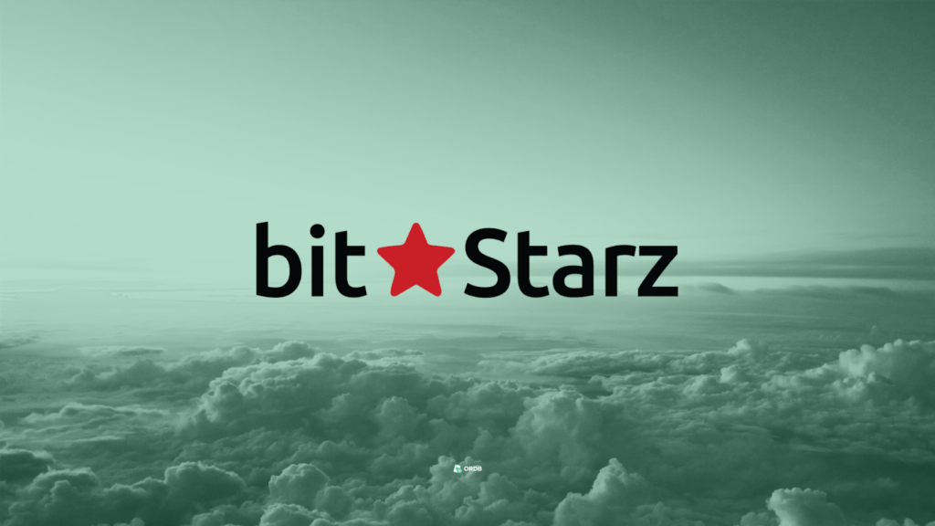 Bitstarz logo and clouds in the background