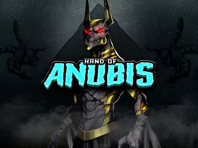 God Anubis on a dark background