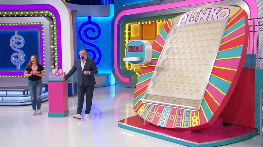 The Price Is Right TV show screenshot showing the board 