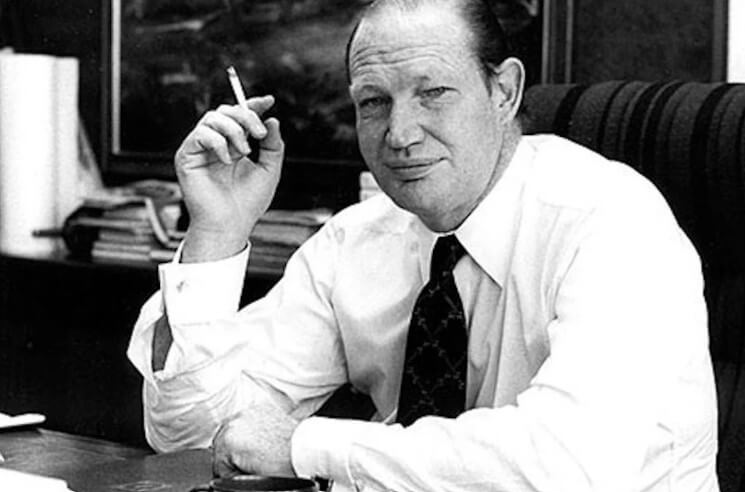 A vintage photo of Kerry Packer 