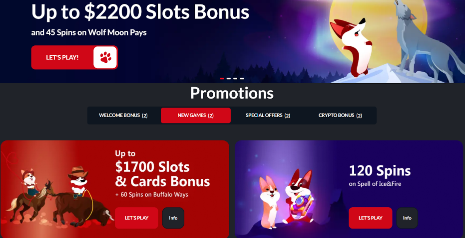 New games promotions