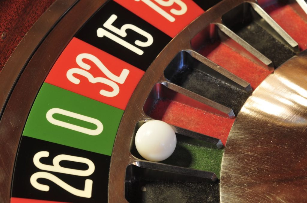 A European Roulette wheel in a live casino