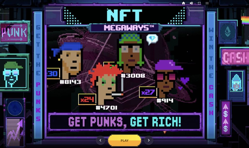 A crypto slot machine called NFTMegaways