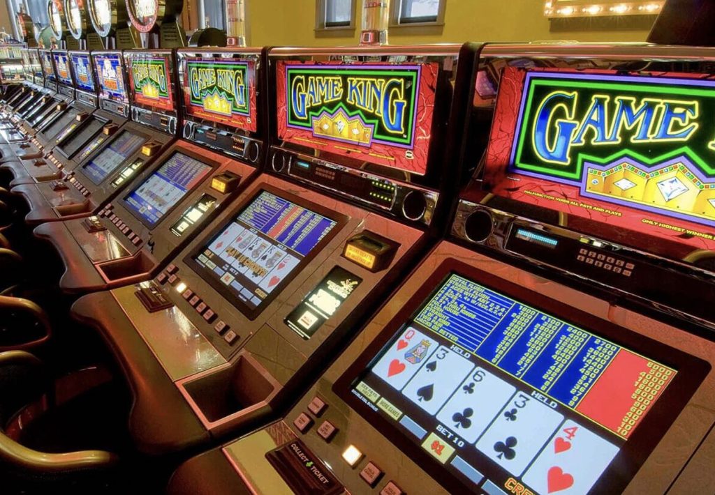 Video Poker machines in a land-based casino